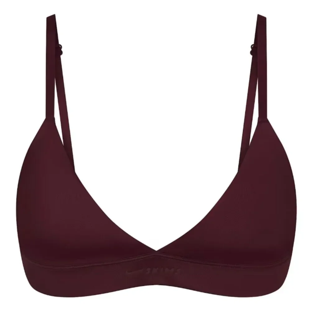 NEW NikeSKIMS Shine Triangle Bra LE Currant Large Nike SKIMS NWT
